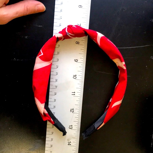 ❤️ Silk Flamingo Print Turban Knot Headband - Picture 2 of 11